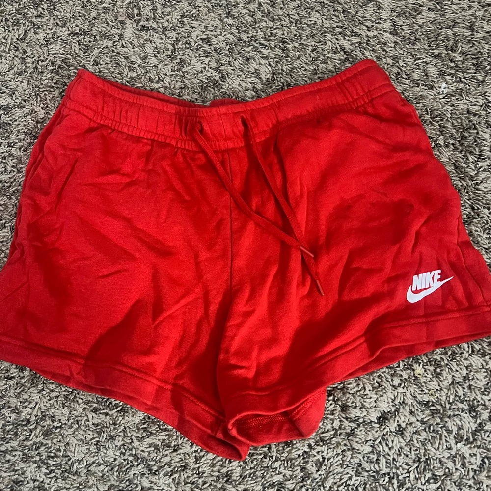 Nike Women's Bright Red Athletic Shorts